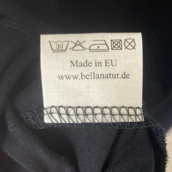 Bellanatur Berlin Off-On Shoulder Cotton Dress S EUC Slow Fashion - Picture 8 of 9